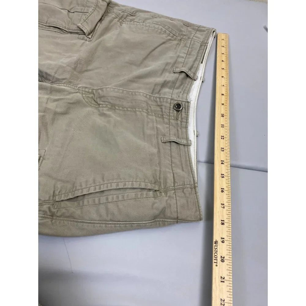 Levi's 10" Cargo Shorts Mens Size 32 Brown Cotton 10" Y2K 90s Utility Casual - Picture 7 of 15